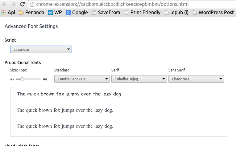 chromium sil graphite font support