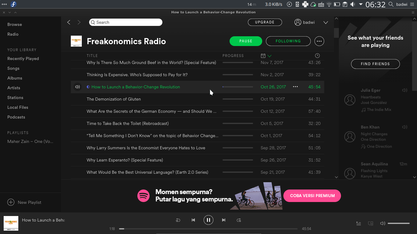 Spotify on Fedora Linux