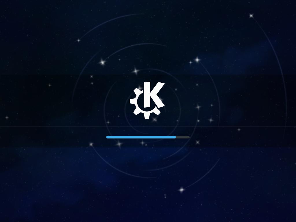 Splash screen kde fedora 24